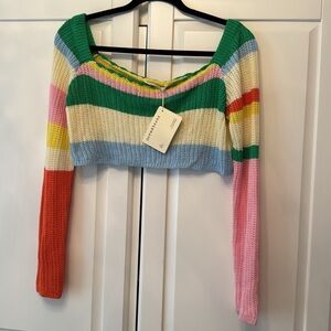 PEPPERMAYO COPACABANA CROCHET TOP |
NWT RAINBOW sz M/L